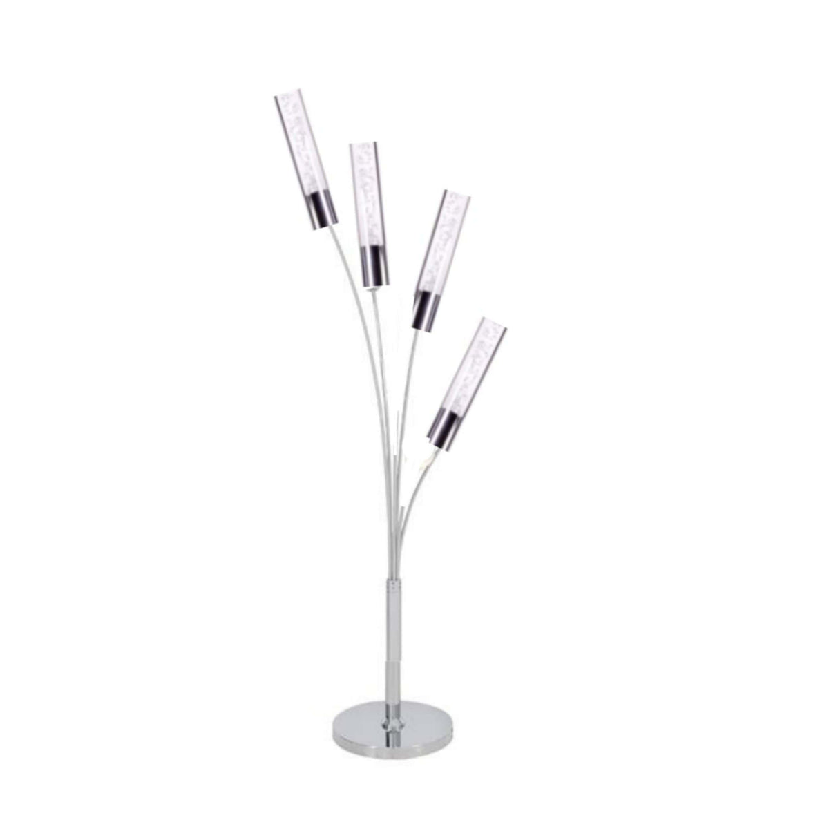 4 Light Blooming in Acrylic Table Lamp in Chrome