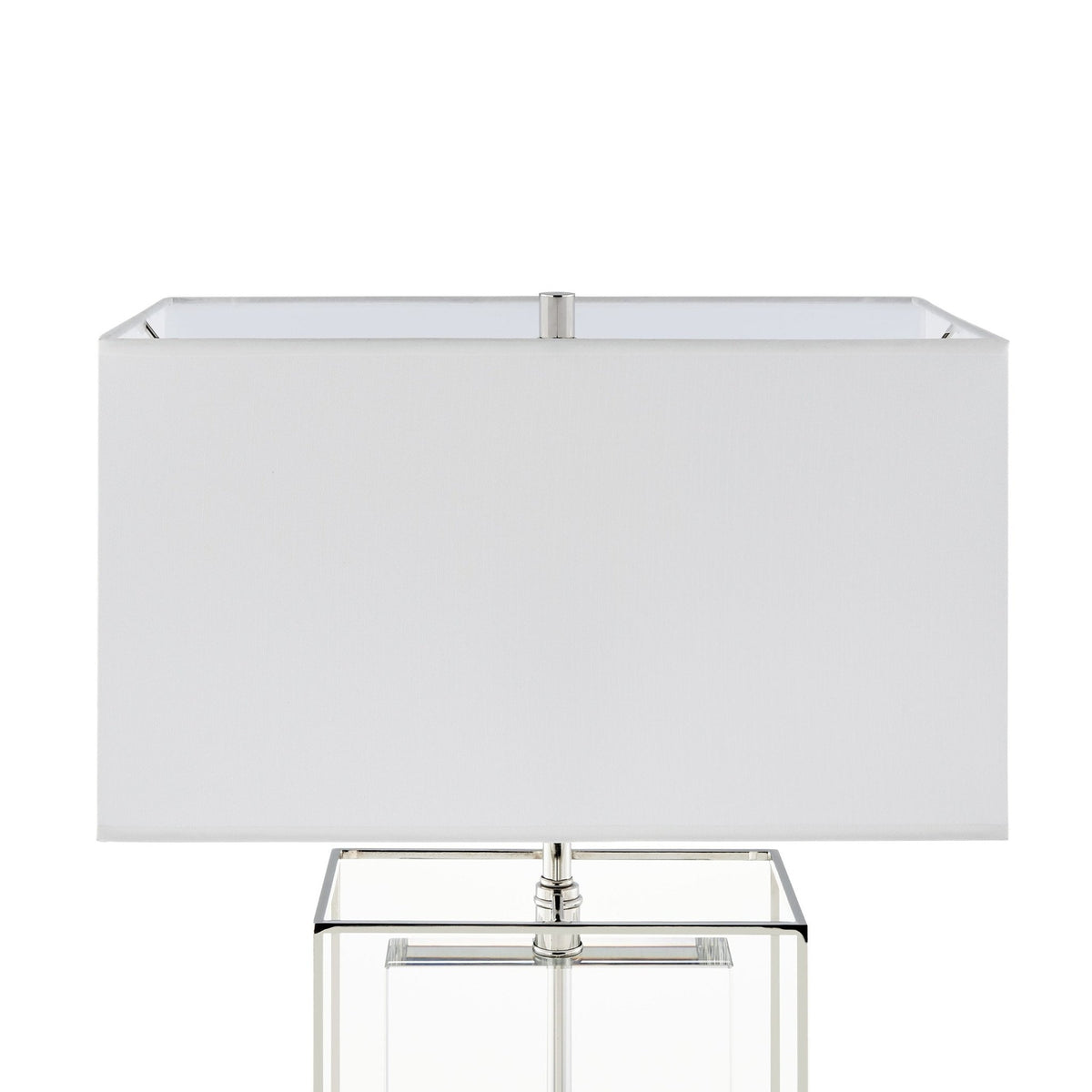 Acrylic Table Lamp with White Shade