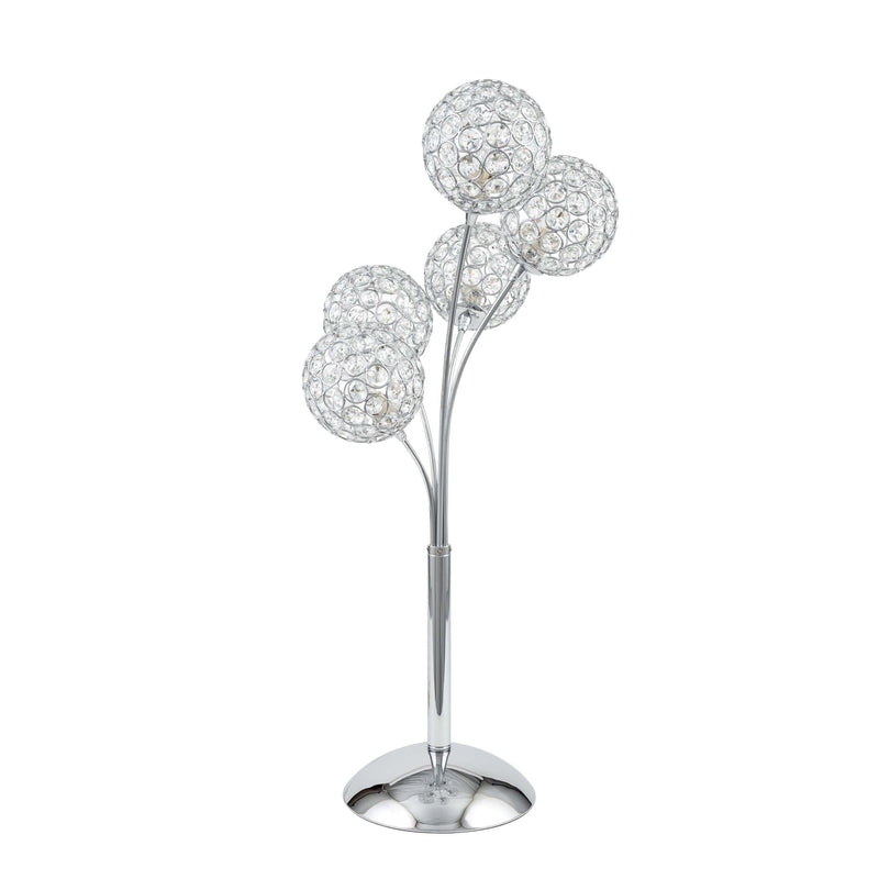Finesse Decor Thailand Crystal Domes Table Lamp / 5 Light