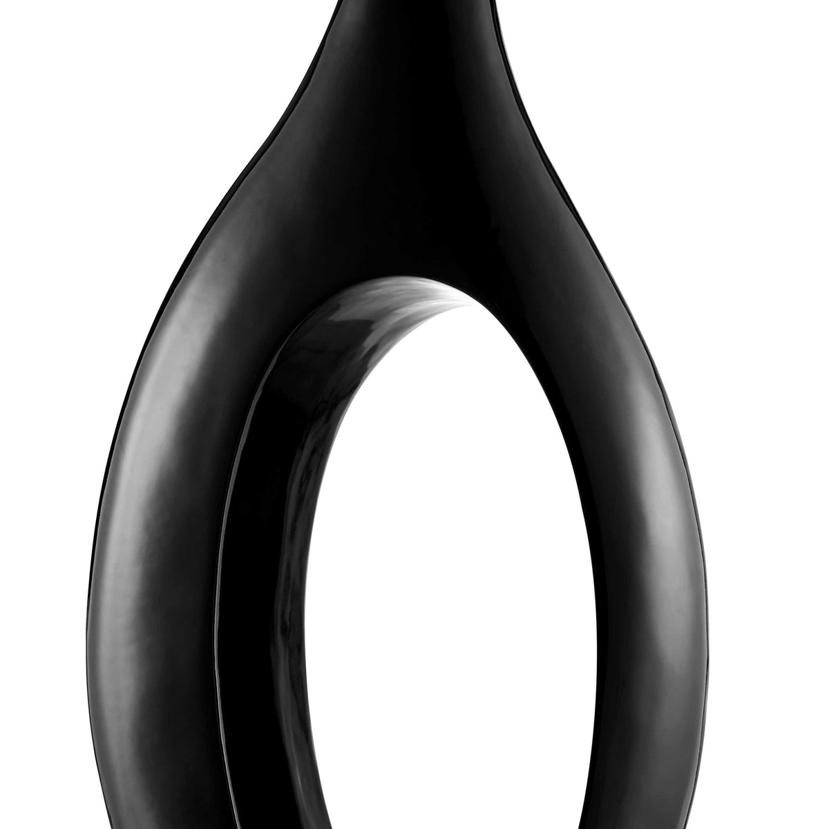 Trombone Vase / Large Black