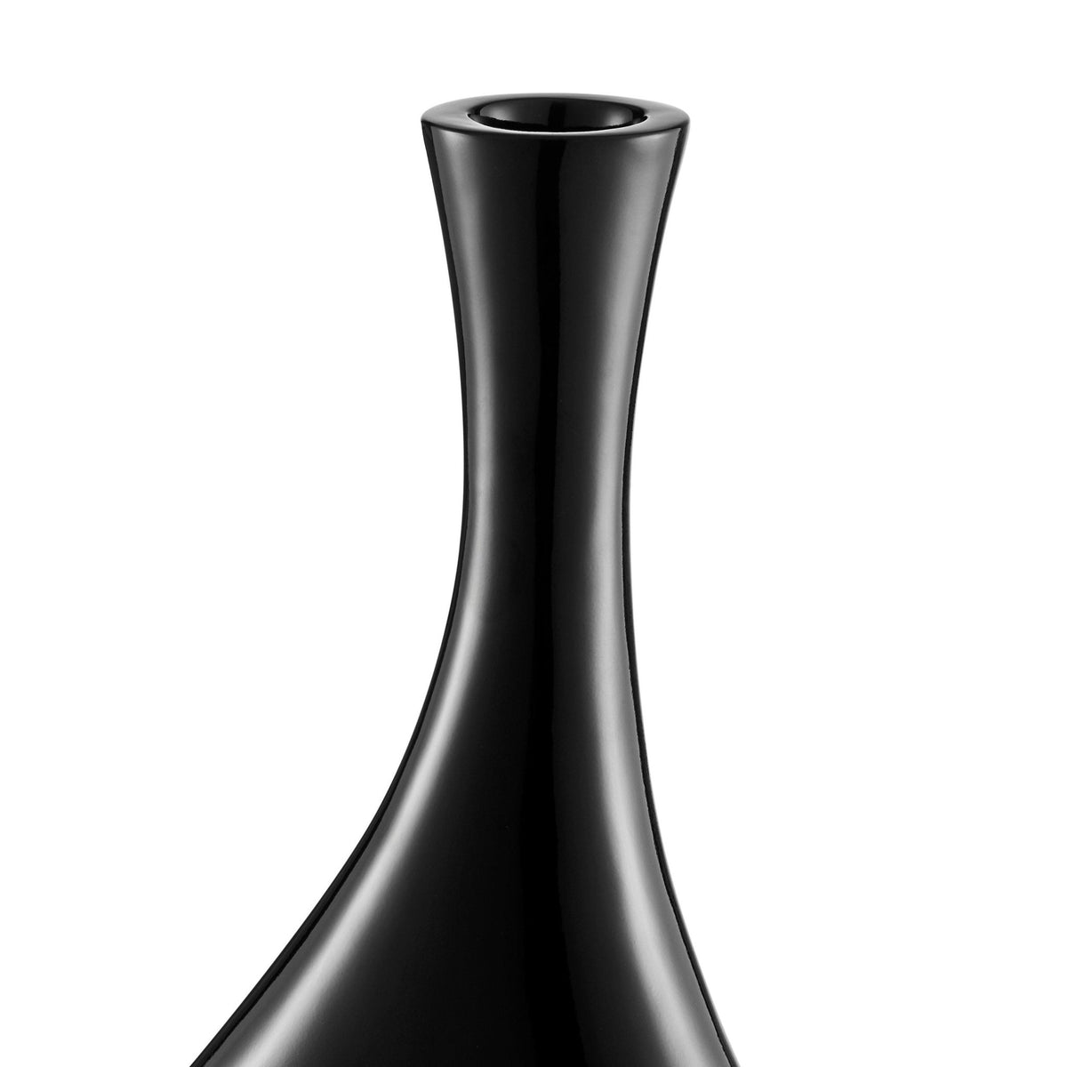 Trombone Vase in Black / Small / Modern Decor