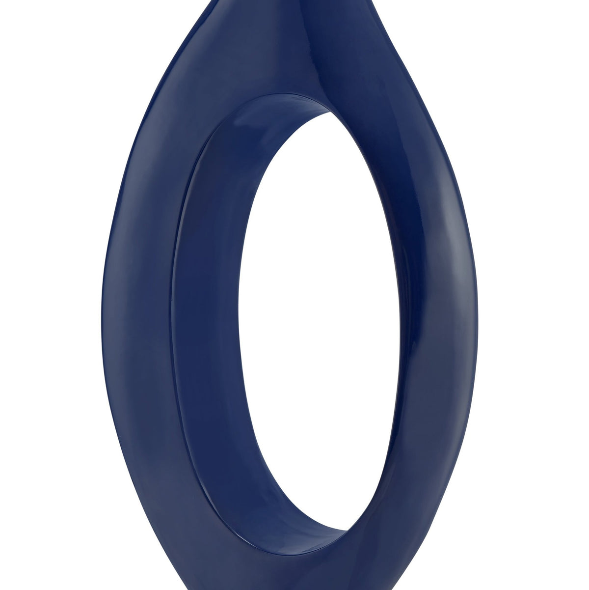 Trombone Vase in Navy Blue / Small / Modern Decor