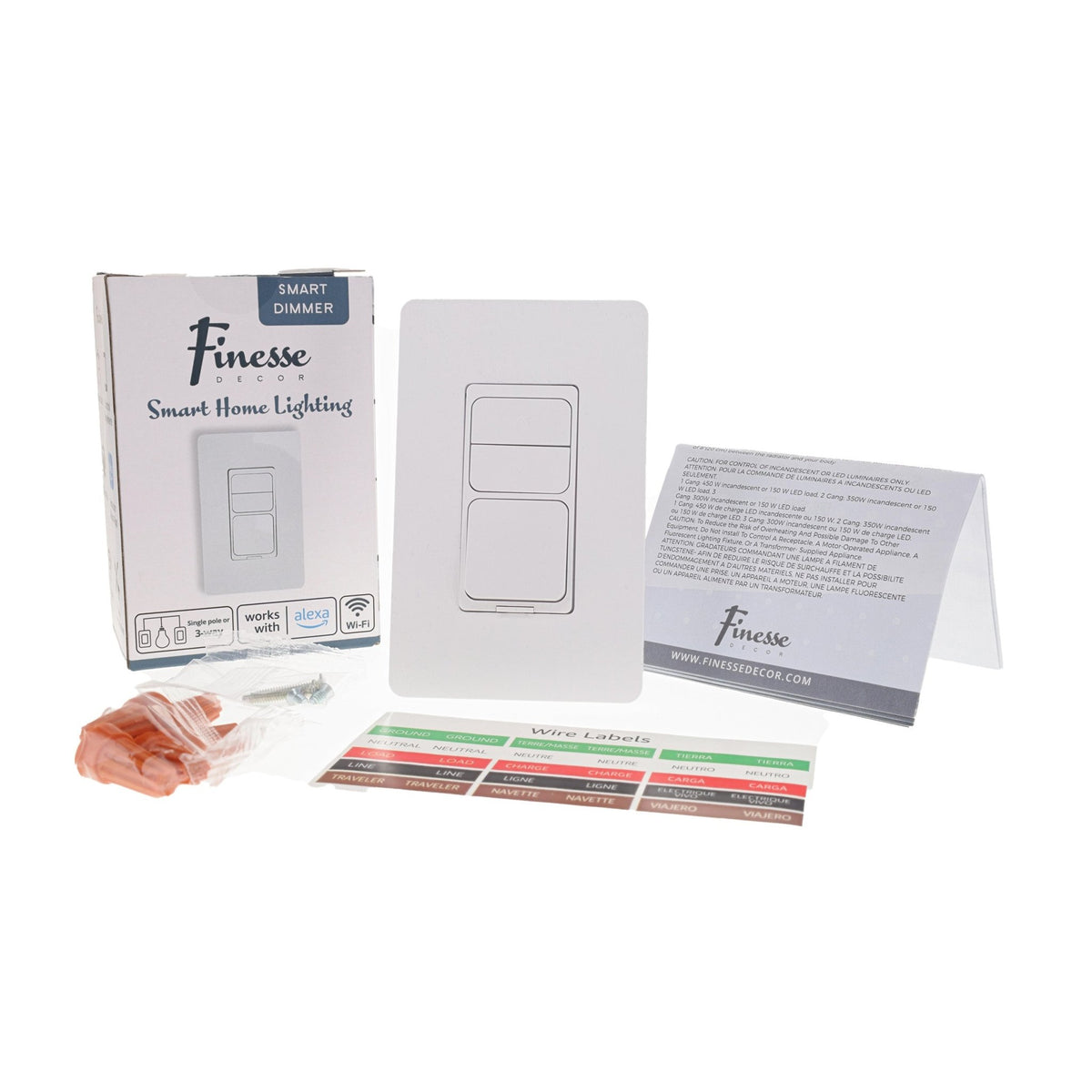 Finesse Decor Smart Dimmer Switch / Works with Alexa